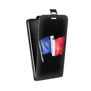 Дизайнерский вертикальный чехол-книжка для Alcatel One Touch Pop D5 Флаг Франции (на заказ)
