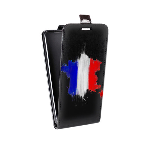 Дизайнерский вертикальный чехол-книжка для Alcatel One Touch Pop C9 Флаг Франции