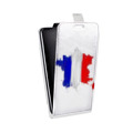 Дизайнерский вертикальный чехол-книжка для HTC Desire 12 Флаг Франции