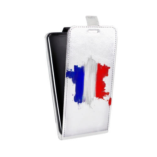 Дизайнерский вертикальный чехол-книжка для Fly IQ455 Ego Art 2 Octa Флаг Франции