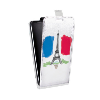 Дизайнерский вертикальный чехол-книжка для Huawei P40 Lite E Флаг Франции (на заказ)