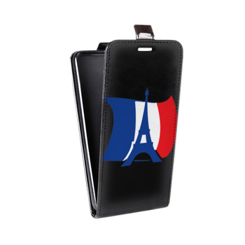 Дизайнерский вертикальный чехол-книжка для HTC U12 Plus Флаг Франции (на заказ)