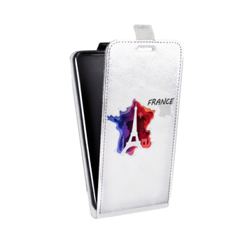 Дизайнерский вертикальный чехол-книжка для Huawei Honor 30i Флаг Франции (на заказ)