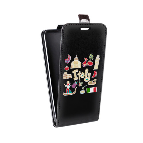 Дизайнерский вертикальный чехол-книжка для HTC Desire 616 Флаг Италии
