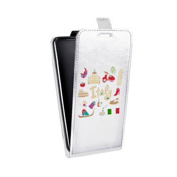 Дизайнерский вертикальный чехол-книжка для HTC U12 Plus Флаг Италии (на заказ)