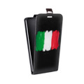 Дизайнерский вертикальный чехол-книжка для Alcatel One Touch Idol Флаг Италии