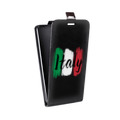 Дизайнерский вертикальный чехол-книжка для LG Stylus 3 Флаг Италии