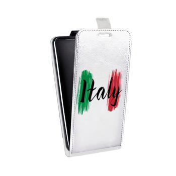 Дизайнерский вертикальный чехол-книжка для Sony Xperia E4g Флаг Италии (на заказ)