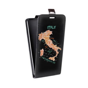 Дизайнерский вертикальный чехол-книжка для Sony Xperia E4 Флаг Италии (на заказ)