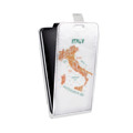 Дизайнерский вертикальный чехол-книжка для Iphone 5c Флаг Италии