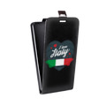 Дизайнерский вертикальный чехол-книжка для Alcatel Idol 5S Флаг Италии