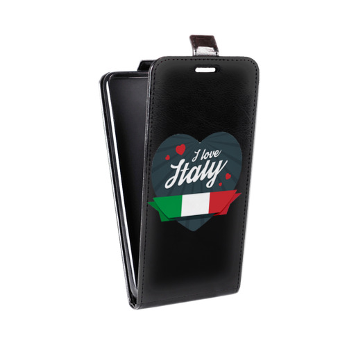 Дизайнерский вертикальный чехол-книжка для Asus ZenFone 4 Max Флаг Италии