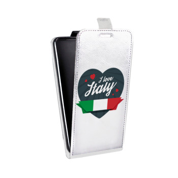Дизайнерский вертикальный чехол-книжка для Samsung Galaxy J5 Флаг Италии (на заказ)