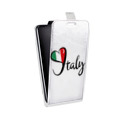 Дизайнерский вертикальный чехол-книжка для HTC One M9+ Флаг Италии