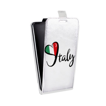 Дизайнерский вертикальный чехол-книжка для Samsung Galaxy J5 Флаг Италии (на заказ)