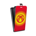 Дизайнерский вертикальный чехол-книжка для Alcatel One Touch Idol флаг Киргизии