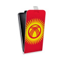 Дизайнерский вертикальный чехол-книжка для Lenovo A7010 флаг Киргизии