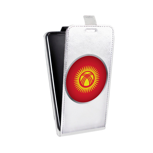 Дизайнерский вертикальный чехол-книжка для HTC One M9+ флаг Киргизии