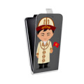 Дизайнерский вертикальный чехол-книжка для Alcatel One Touch Pop C9 флаг Киргизии