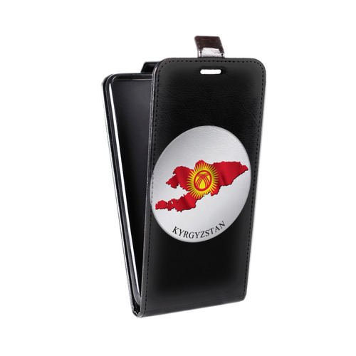 Дизайнерский вертикальный чехол-книжка для ASUS ZenFone Max M2 флаг Киргизии