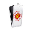 Дизайнерский вертикальный чехол-книжка для Alcatel Pixi 4 (5) флаг Киргизии
