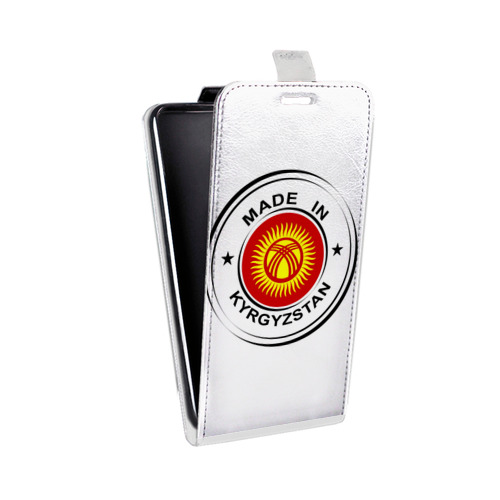 Дизайнерский вертикальный чехол-книжка для Iphone 13 флаг Киргизии