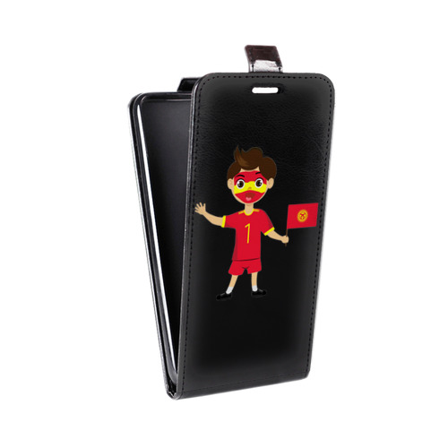 Дизайнерский вертикальный чехол-книжка для HTC One X10 флаг Киргизии