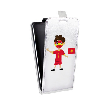 Дизайнерский вертикальный чехол-книжка для Nokia Lumia 830 флаг Киргизии (на заказ)