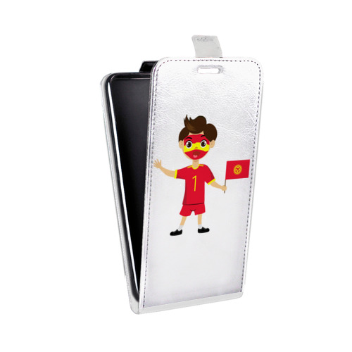 Дизайнерский вертикальный чехол-книжка для HTC Desire 601 флаг Киргизии