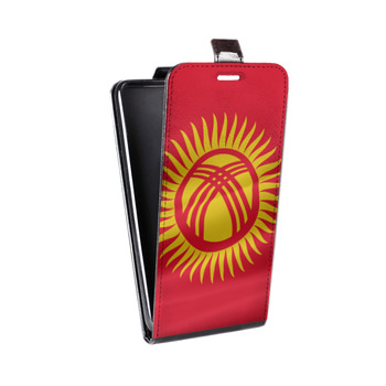 Дизайнерский вертикальный чехол-книжка для Samsung Galaxy J5 флаг Киргизии (на заказ)