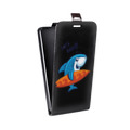 Дизайнерский вертикальный чехол-книжка для Xiaomi Mi5C Прозрачные акулы