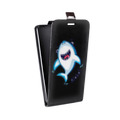 Дизайнерский вертикальный чехол-книжка для Huawei Honor 30 Прозрачные акулы