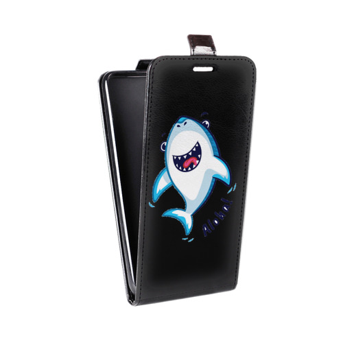 Дизайнерский вертикальный чехол-книжка для Lenovo S650 Ideaphone Прозрачные акулы
