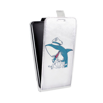 Дизайнерский вертикальный чехол-книжка для Lenovo Vibe S1 Прозрачные акулы (на заказ)
