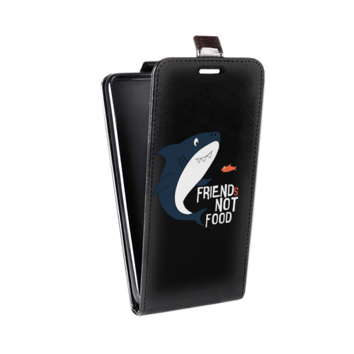 Дизайнерский вертикальный чехол-книжка для Realme C3 Прозрачные акулы