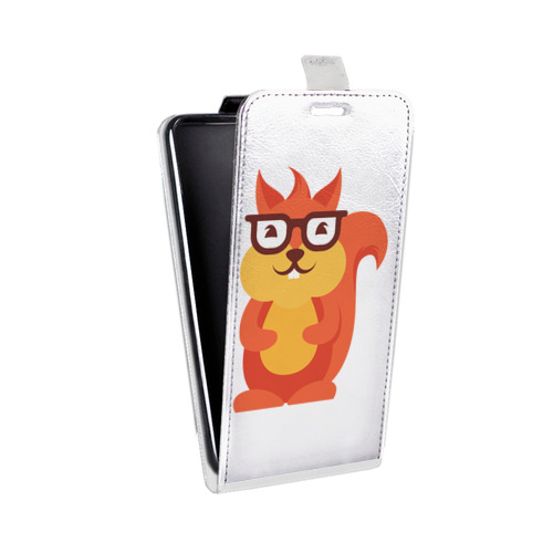 Дизайнерский вертикальный чехол-книжка для Xiaomi Mi4S Прозрачные белки