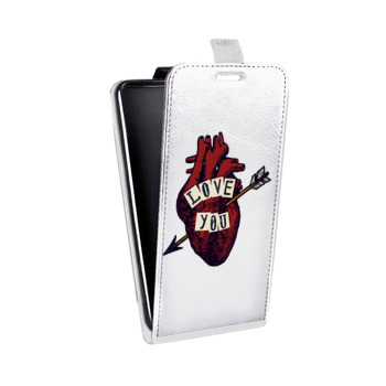 Дизайнерский вертикальный чехол-книжка для Huawei Y5 II Прозрачные сердечки (на заказ)