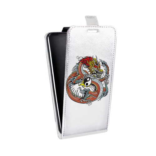 Дизайнерский вертикальный чехол-книжка для Xiaomi Mi4S Прозрачные Драконы