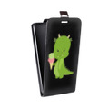 Дизайнерский вертикальный чехол-книжка для Samsung Galaxy Note 7 Прозрачные Драконы