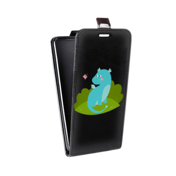 Дизайнерский вертикальный чехол-книжка для Samsung Galaxy S8 Plus Прозрачные Драконы (на заказ)