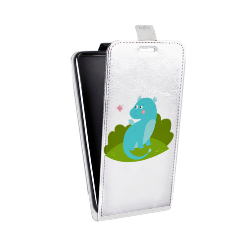 Дизайнерский вертикальный чехол-книжка для Alcatel One Touch POP 3 5.5 Прозрачные Драконы