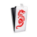 Дизайнерский вертикальный чехол-книжка для Huawei Honor 50 Прозрачные Драконы