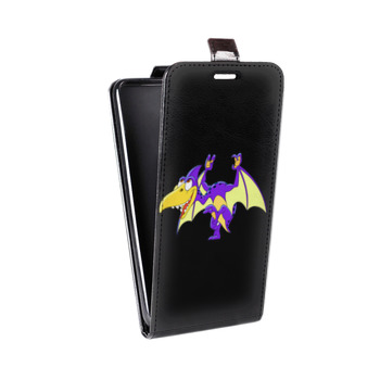 Дизайнерский вертикальный чехол-книжка для Iphone 6/6s Прозрачные Драконы (на заказ)