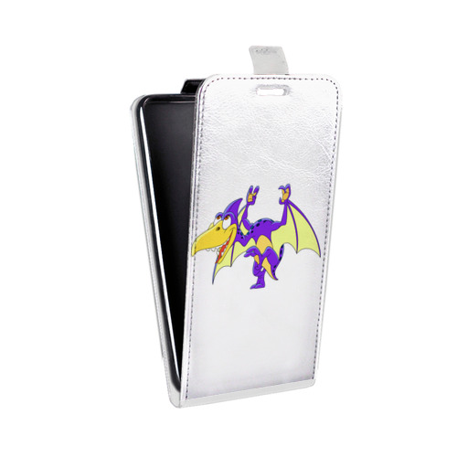 Дизайнерский вертикальный чехол-книжка для LG X Style Прозрачные Драконы