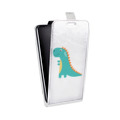Дизайнерский вертикальный чехол-книжка для Iphone 12 Pro Max Прозрачные Драконы