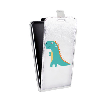 Дизайнерский вертикальный чехол-книжка для Samsung Galaxy S6 Edge Прозрачные Драконы (на заказ)