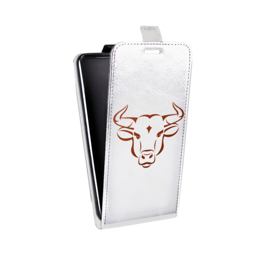 Дизайнерский вертикальный чехол-книжка для HTC Desire 601 Прозрачные быки