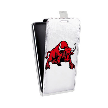 Дизайнерский вертикальный чехол-книжка для Sony Xperia E4g Прозрачные быки (на заказ)