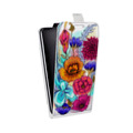 Дизайнерский вертикальный чехол-книжка для LG G7 Fit Цветочная акварель