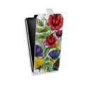 Дизайнерский вертикальный чехол-книжка для ASUS ZenFone Max Цветочная акварель